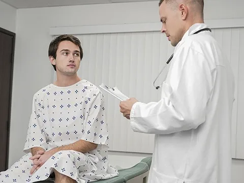 Elder young man with a meaty prat screws