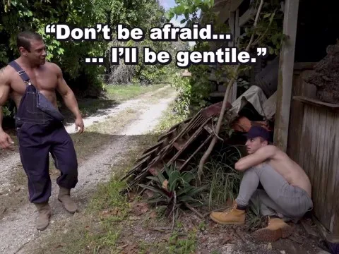 Draven Navarro and his sonnie take turns